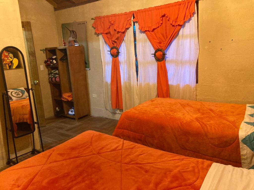 Postel nebo postele na pokoji v ubytování LODGE NATAN