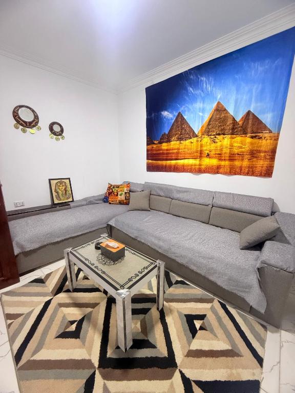 Posezení v ubytování Loay pyramids inn