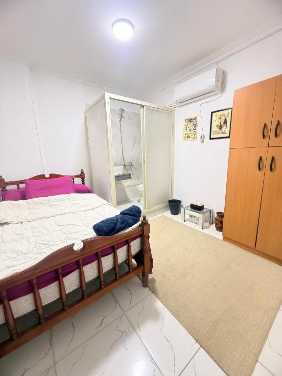 Postel nebo postele na pokoji v ubytování Loay pyramids inn
