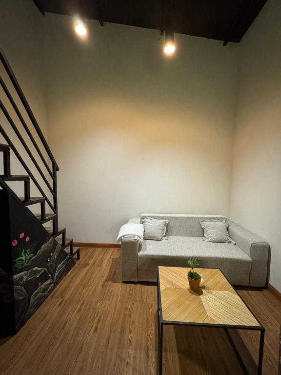 Posezení v ubytování Departamentos confortables en Caacupé