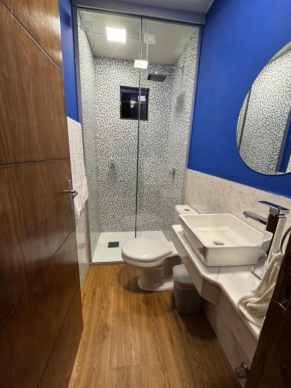 Koupelna v ubytování Departamentos confortables en Caacupé
