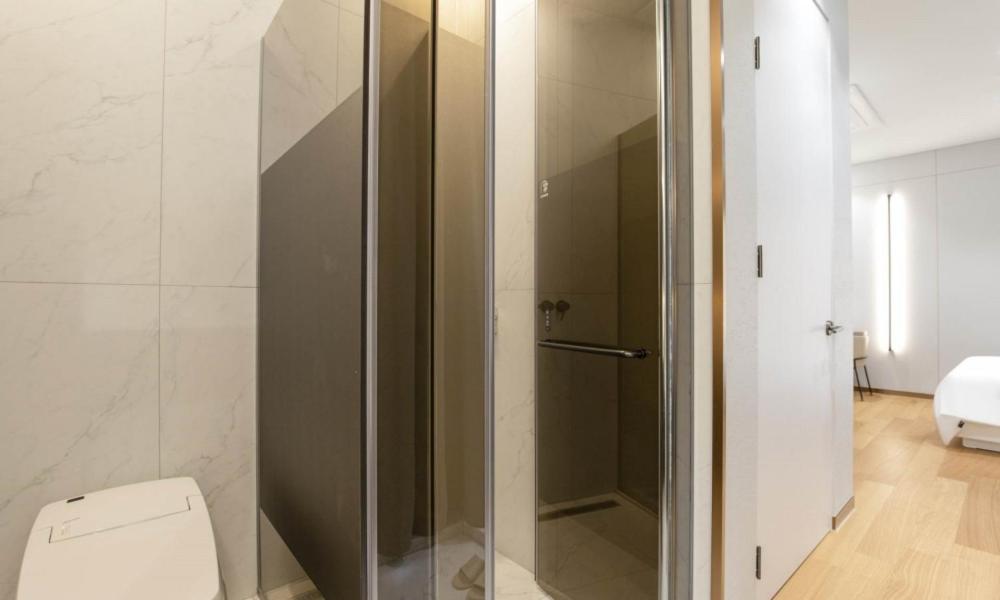 Koupelna v ubytování Uiwang Milos Hotel
