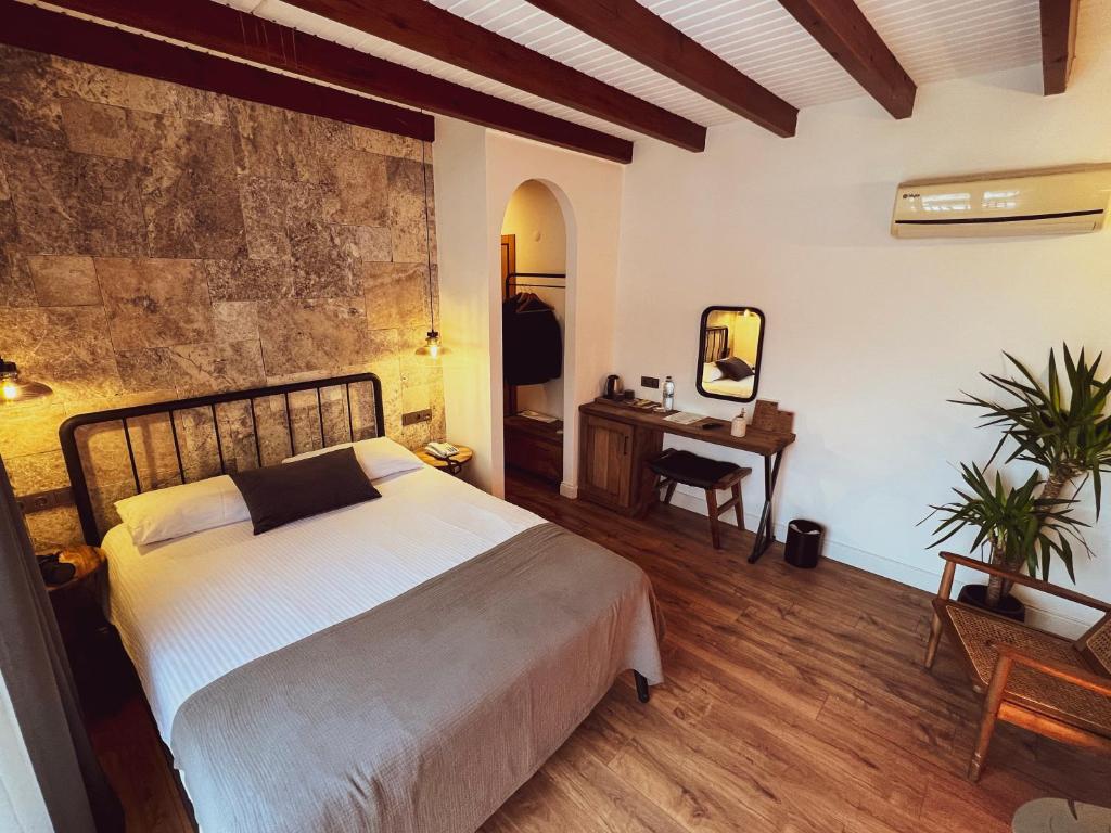 Postel nebo postele na pokoji v ubytování Cevizdibi Hotel