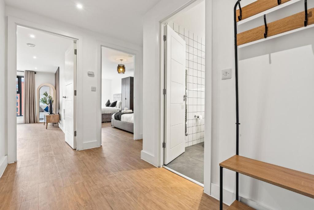 Posezení v ubytování Modern Cosy 1-Bed, Sleeps 6, Central, Netflix