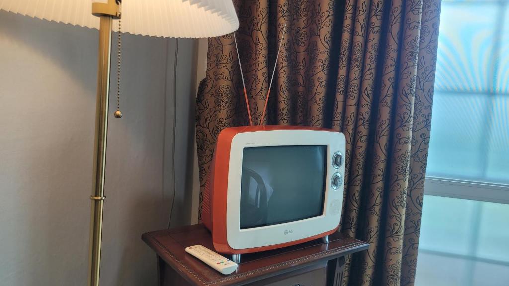 TV a/nebo společenská místnost v ubytování Aewol Yeonhwachon Pension