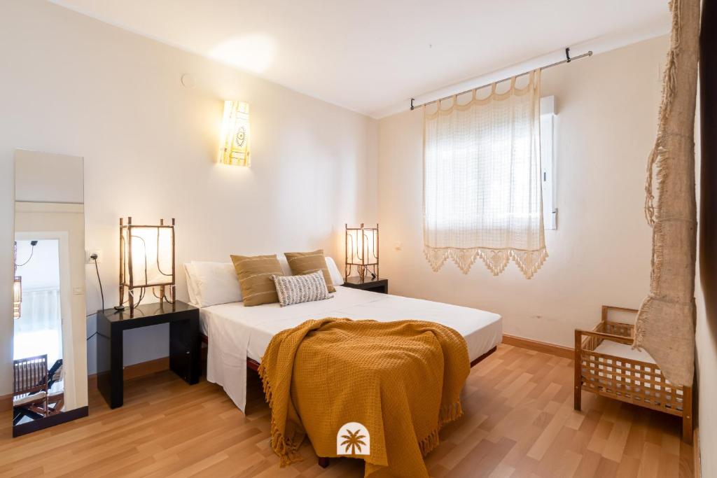 Posteľ alebo postele v izbe v ubytovaní Mediterranean Way - Bohemian apartment