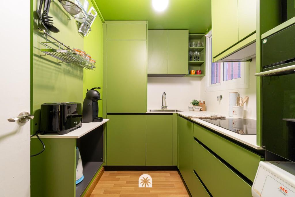 Kuchyňa alebo kuchynka v ubytovaní Mediterranean Way - Bohemian apartment