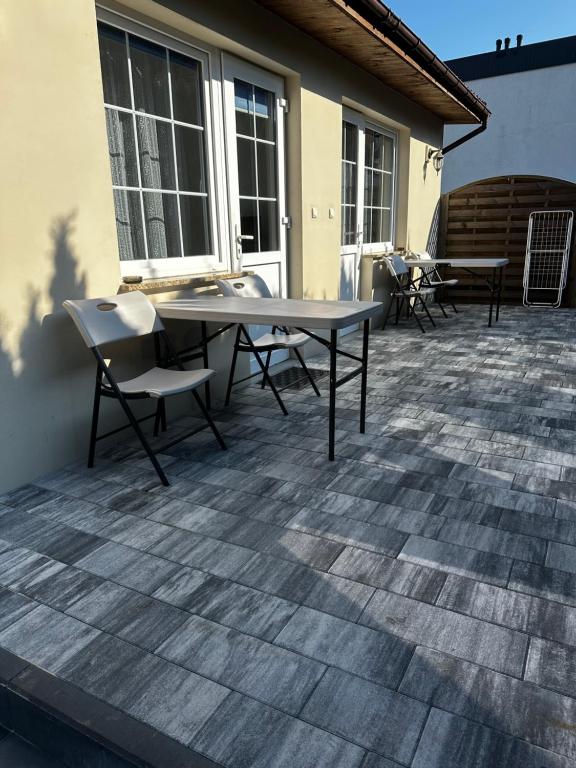 Balkón alebo terasa v ubytovaní Pokoje goscinne Miedzywodzie