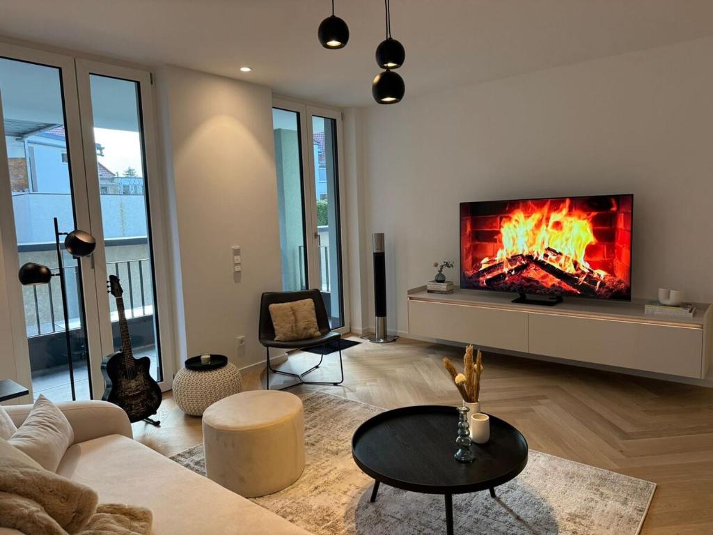 Μια τηλεόραση ή/και κέντρο ψυχαγωγίας στο Design-Loft im MarktQuartier