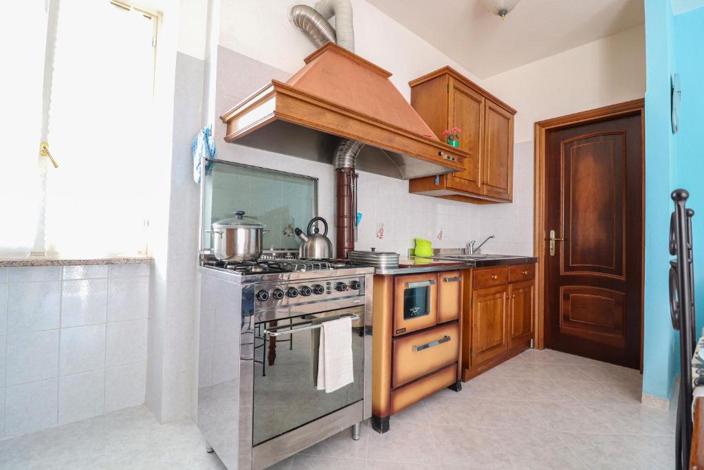 Kuchyň nebo kuchyňský kout v ubytování Da Stea guest house
