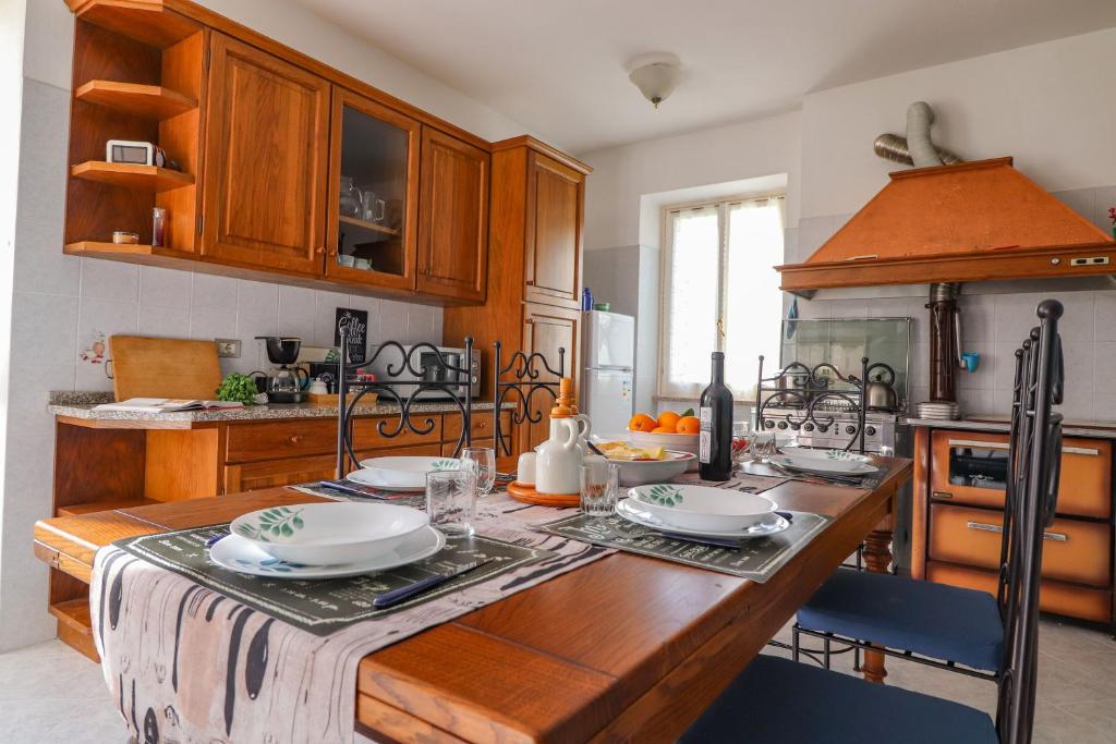 Kuchyň nebo kuchyňský kout v ubytování Da Stea guest house