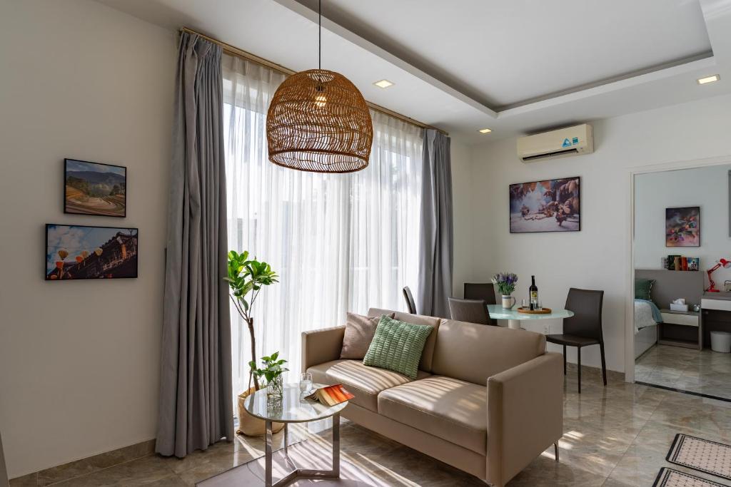 Posezení v ubytování Thao Dien Coliving 2