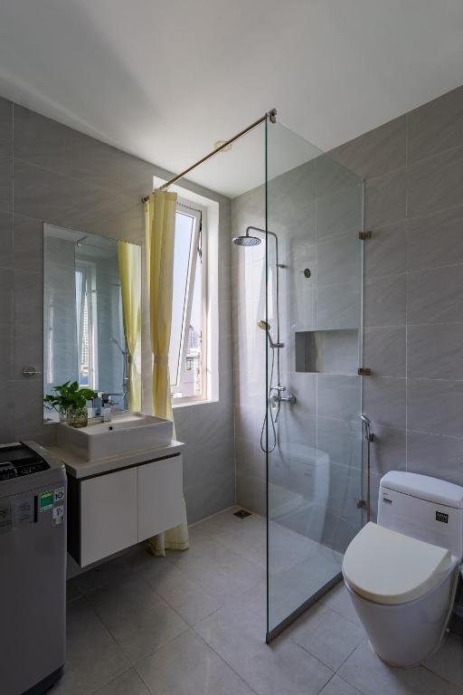 Koupelna v ubytování Thao Dien Coliving 2