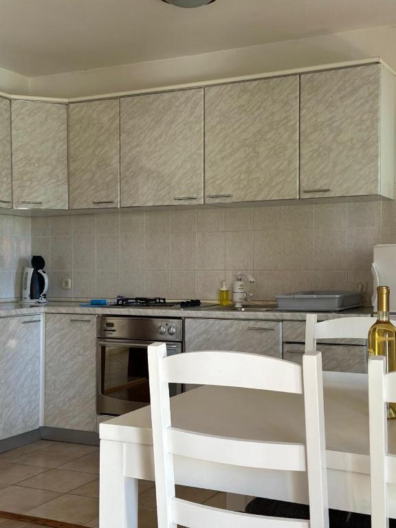Kuchyň nebo kuchyňský kout v ubytování Apartments Marković