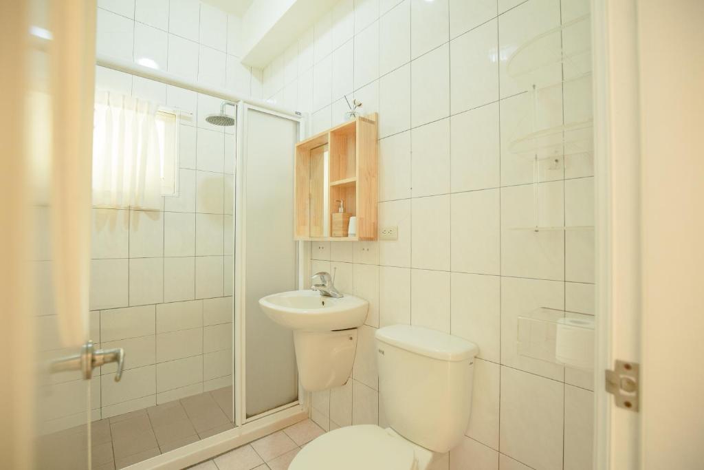 Koupelna v ubytování Be my house