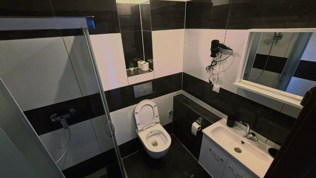 Koupelna v ubytování Hotel Delisa