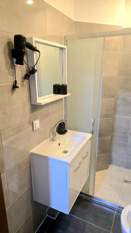 Koupelna v ubytování Hotel Delisa
