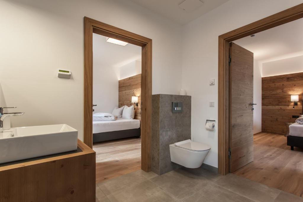 Koupelna v ubytování Hubertus Logis Apartments
