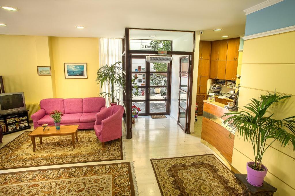 Posezení v ubytování Nefeli Hotel