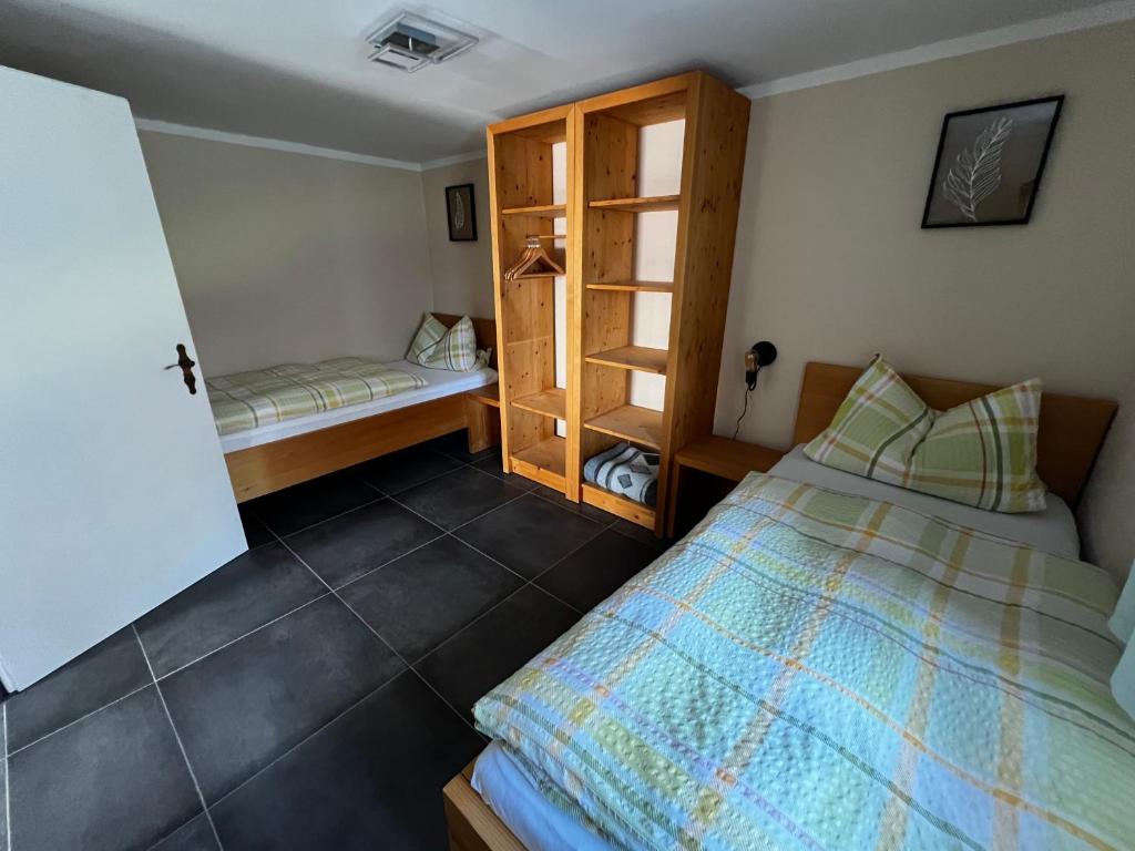 Postel nebo postele na pokoji v ubytování Ferienhof Hofmann