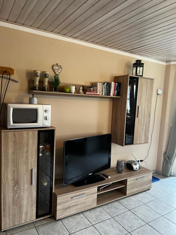 Kuchyň nebo kuchyňský kout v ubytování Ferienhof Hofmann