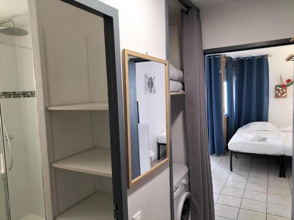 Posteľ alebo postele v izbe v ubytovaní Résidence Graziella Studio 301