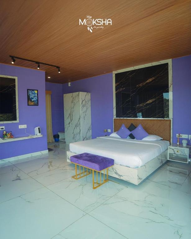Postel nebo postele na pokoji v ubytování Hie Moksha Glamping