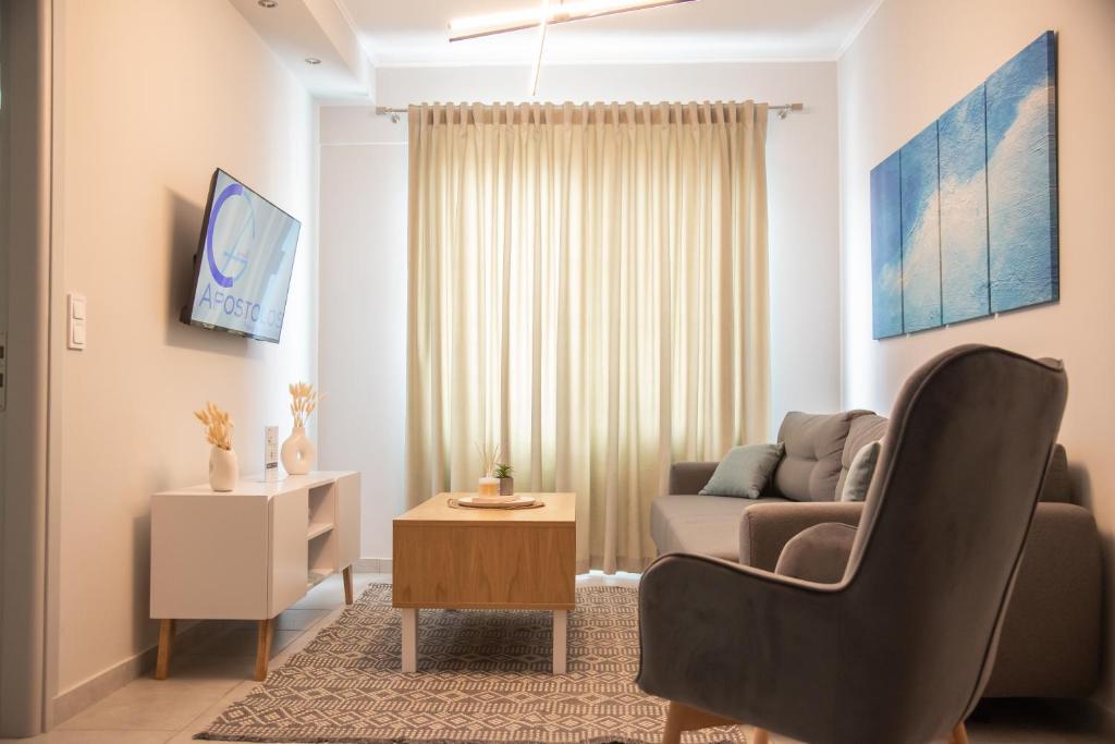 Et tv og/eller underholdning på Apostolos Preveza Apartments