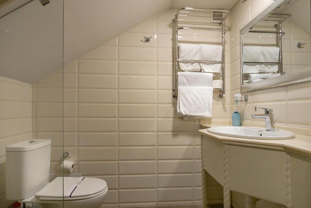 Koupelna v ubytování Apart Hotel Michelle