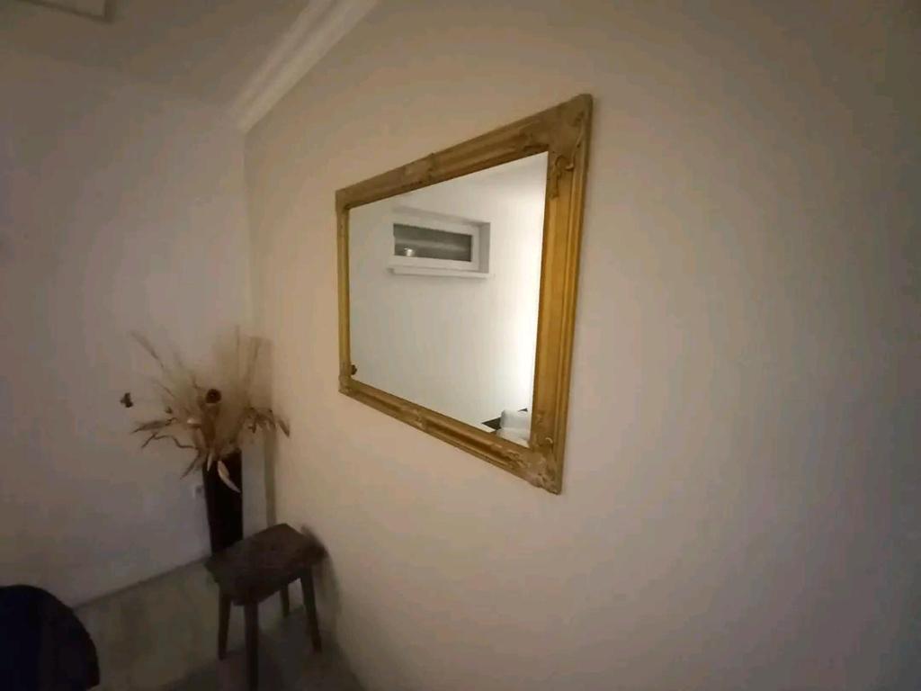 a mirror on a wall in a room at Sarajevo apartman Ilidza Springs parking free in Sarajevo