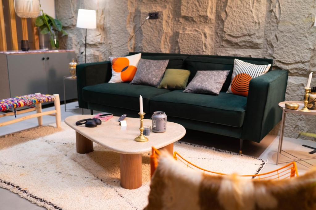 Posezení v ubytování Penthouse-fes
