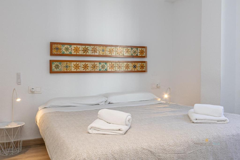 Posteľ alebo postele v izbe v ubytovaní Apartamento Bel Planta Baja First Line Pinewalk