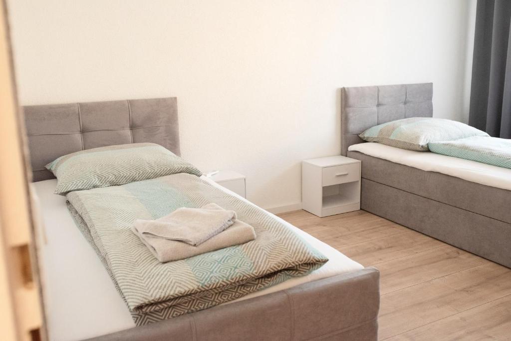 Postel nebo postele na pokoji v ubytování Ferienzimmer Albbruck