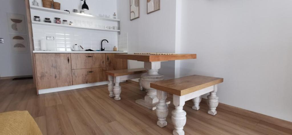 Kuchyň nebo kuchyňský kout v ubytování Willa Sowia Dolina - Apartamenty z aneksami i wyjsciem na ogrod