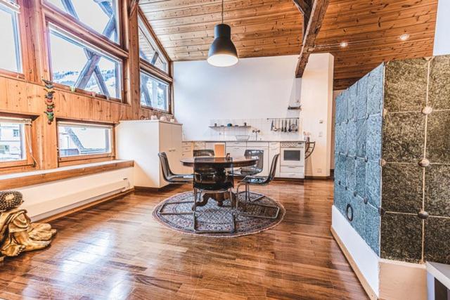 Kuchyň nebo kuchyňský kout v ubytování Ferienwohnung Curuna