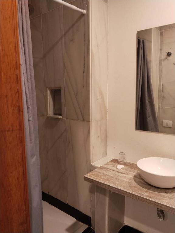 Koupelna v ubytování Hotel Océano Centro