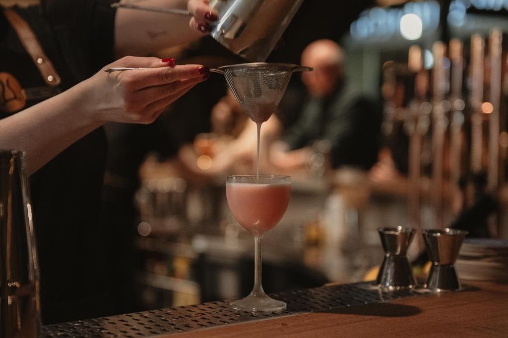 Nápoje v ubytování Hernö Gin Hotell