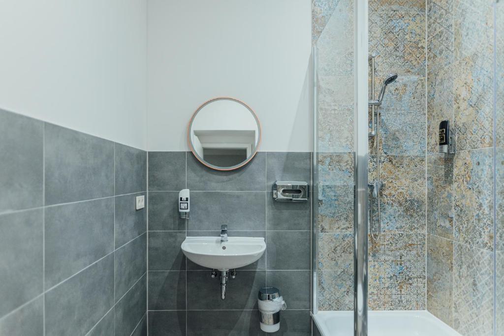 Koupelna v ubytování Hotel Commerz Hamburg