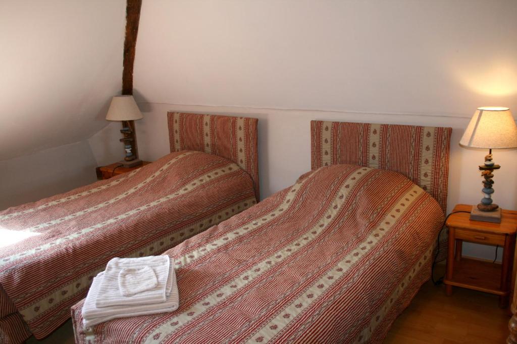 Postel nebo postele na pokoji v ubytování Chambres d'hotes du Jay