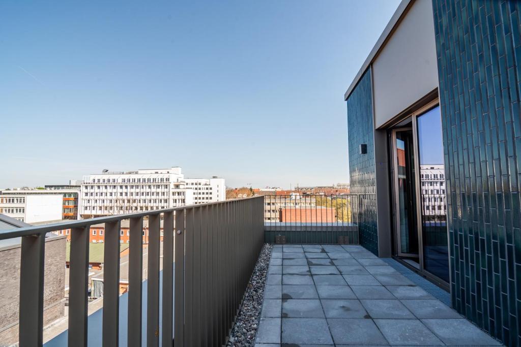 Balkón nebo terasa v ubytování Homaris Apartments Winterhude