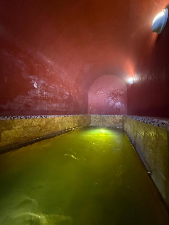 Bazén v ubytování Hotel Balneario de Graena nebo v jeho okolí