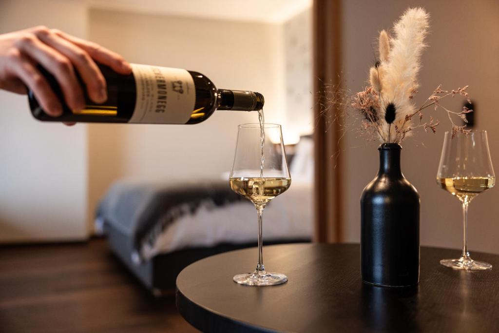 Nápoje v ubytování Wohnen beim Wein Tschermonegg