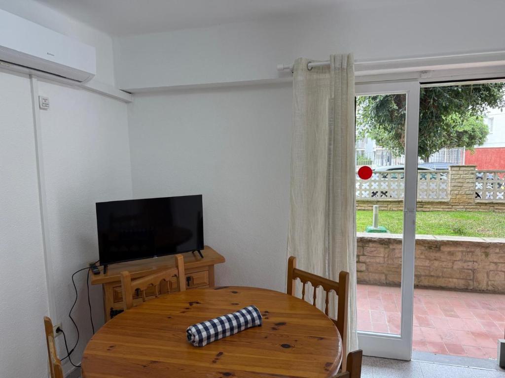 TV a/nebo společenská místnost v ubytování Apartamentos Flandria
