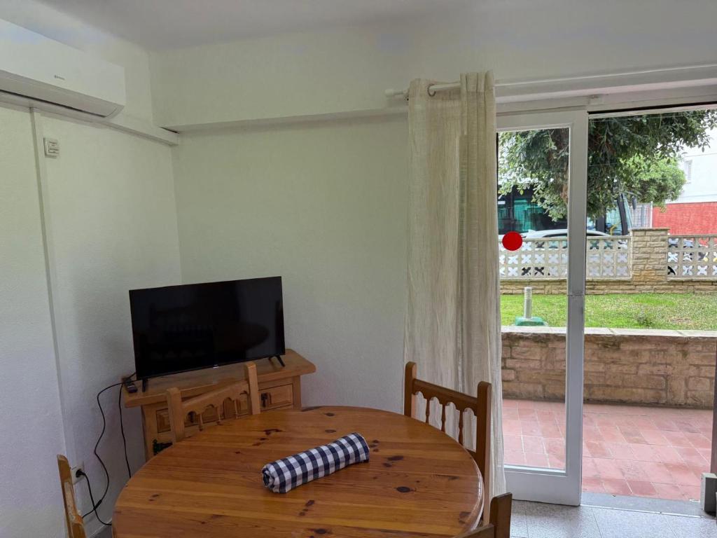 TV a/nebo společenská místnost v ubytování Apartamentos Flandria