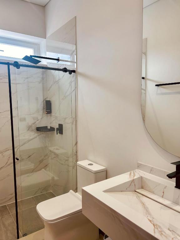 Koupelna v ubytování Hotel macana villavicencio