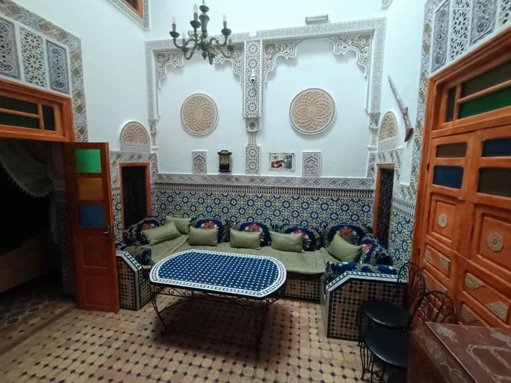 Posezení v ubytování Riad lala Drissia