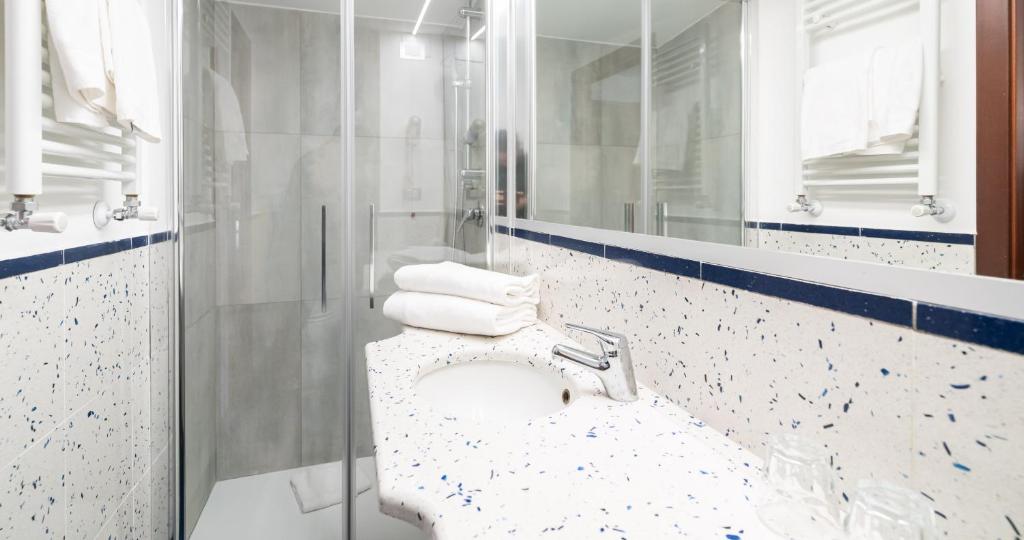 Koupelna v ubytování Hotel Windrose