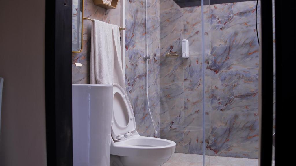 Koupelna v ubytování Magma "Eco Hotel Cabañas"