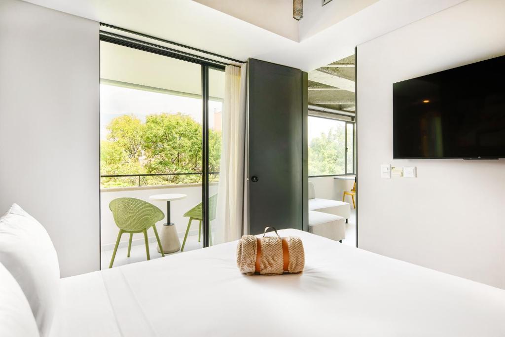 Postel nebo postele na pokoji v ubytování Firenze Lofts