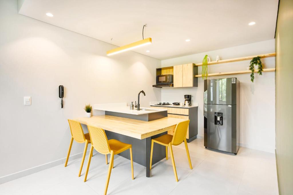 Kuchyň nebo kuchyňský kout v ubytování Firenze Lofts